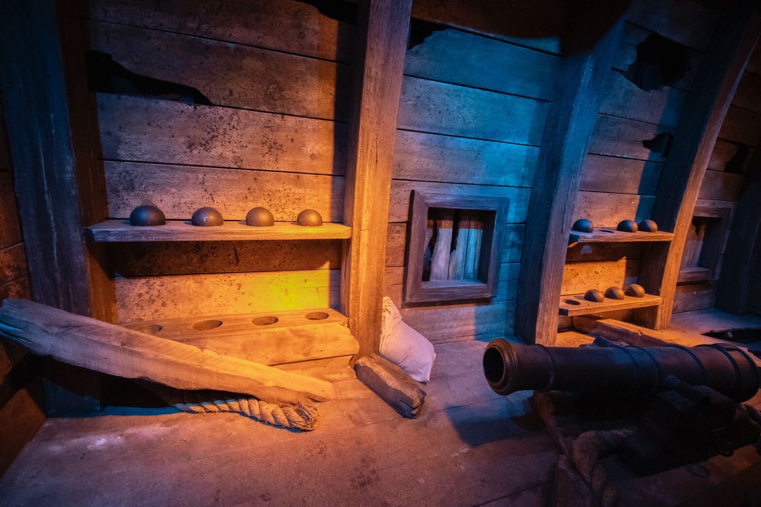 Custom PLC show control pirate themed escape room